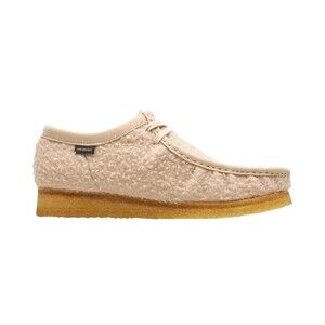 Clarks x Aime Leon Dore Mens Wallabee Shoes Sz.8.5 Beige Wool Casetino Comfort